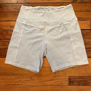 Groceries Pale Blue Cotton Bike Shorts